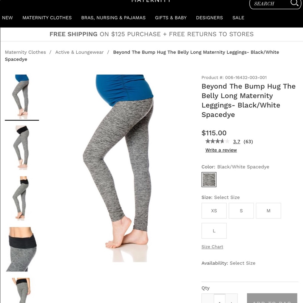 Beyond the bump Yoga maternity pants.
